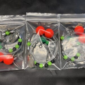 NEW Pulley Pop Up Plaice Mepps Style Spinner Rigs x 3 Rig Pack