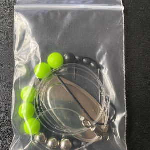 NEW-Flounder/Bass Spinner Rig 1/0 x 2 Rig Pack